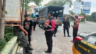 Ciptakan Ramadhan Yang Kondusif, Sat Samapta Polres Rembang Tertibkan Segerombolan Anak Punk