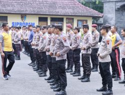 Gelar Latihan Dalmas Awal & Lanjut, Polres Rembang Tingkatkan Kesiapsiagaan Hadapi Unjuk Rasa