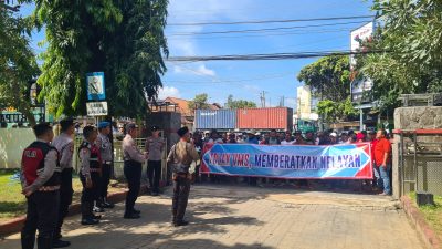 Polres Rembang Amankan Audiensi Himpunan Nelayan Seluruh Indonesia (HSNI) di Kantor DPRD Rembang
