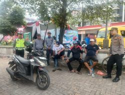 Kapospam Pamotan Ipda Herry Berikan Himbauan Pada Pangkalan Ojek Jelang Arus Balik
