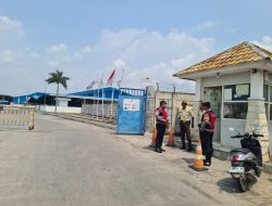 Sambangi Satpam PT PWI, Satgas Samapta Polres Rembang Tegaskan Segera Melapor Jika Ada Praktik Premanisme