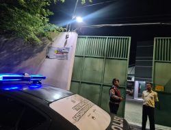 Patroli Malam Hari Satgas Samapta Polres Rembang, Dialogis Dengan Petugas Keamanan Himbau Waspada Premanisme