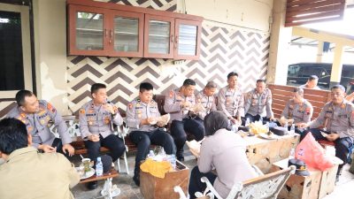 Tingkatkan Soliditas & Komunikasi, Kapolres Rembang Coffe Morning Dengan Para Pejabat Utama