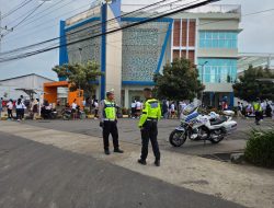Demi Kelancaran Event Lari Bhina Run, Satlantas Polres Rembang Siagakan Anggota