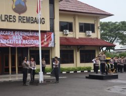Semangat Nasionalisme, Polres Rembang Gelar Upacara Peringatan Hari Kebangkitan Nasional ke 117