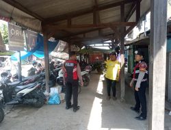 Patroli Dialogis Satgas Samapta Di Kawasan Pasar Kota Rembang, Tekan Aksi Premanisme