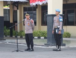 Apel Pagi Jam Pimpinan, Wakapolres Rembang Sampaikan Penekanan kepada Personel