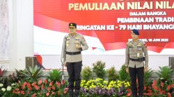 Polda Jateng Gelar Upacara Pencucian Pataka “Maneka Tunggal Dharma”, Maknai Semangat Pengabdian Jelang Hari Bhayangkara ke-79
