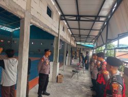 Polsek Sulang dan Sat Samapta Polres Rembang Gelar Pengamanan Turnamen Futsal