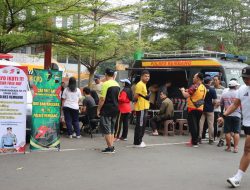 Polres Rembang Gelar Pelayanan Publik di Car Free Day Dalam Rangka HUT Bhayangkara KE-79
