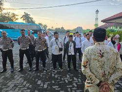 Satlantas Polres Rembang Kawal Kepulangan Rombongan Haji 2025