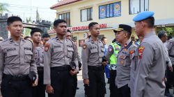 Tegakan Disiplin Anggota, Si Propam Polres Rembang Gelar Gaktiblin Usai Apel Pagi