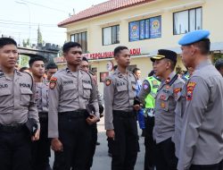 Tegakan Disiplin Anggota, Si Propam Polres Rembang Gelar Gaktiblin Usai Apel Pagi