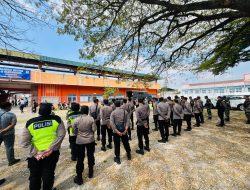 Polres Rembang Gelar Apel Siaga Pengamanan Pertandingan Sepak Bola Bupati Cup 2025