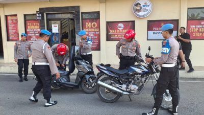 Pantau Kedisiplinan Anggota, Si Propam Polres Rembang Rutin Lakukan Gaktiblin