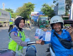 Satlantas Polres Rembang Gelar Penindakan dan Sosialisasi dalam Rangka Ops Patuh Candi 2025