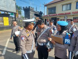 Pagi ini, Gaktiblin Si Propam Sasar Anggota Satlantas Polres Rembang