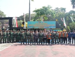 Polres Rembang Hadiri Apel Gelar Siaga Penanggulangan Bencana Alam di Kodim 0720/Rembang