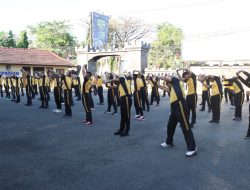Apel Olahraga Pagi dan Lari Bersama di Mapolres Rembang