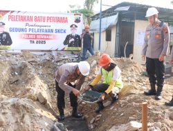 Kapolres Rembang Letakkan Batu Pertama Pembangunan Gedung Pelayanan SKCK Polres Rembang