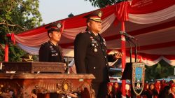 Kapolres Rembang Bertindak Sebagai Inspektur Upacara Penurunan Bendera HUT RI ke-80 Kabupaten Rembang