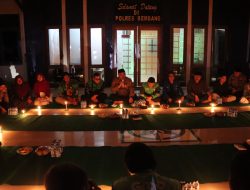Polres Rembang Gelar Doa Bersama dengan Komunitas Ojek Online Pasca Demo Di Gedung DPR RI