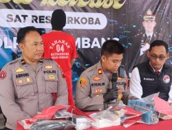 Polres Rembang Ungkap Kasus Penyalahgunaan Narkotika Jenis Sabu, Amankan Satu Tersangka dan Puluhan Barang Bukti