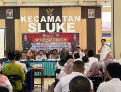 Satreskrim Polres Rembang Gelar Sosialisasi Hukum di Kecamatan Sluke