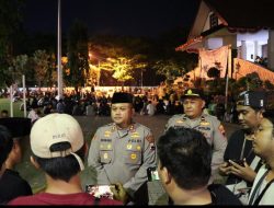 Polres Rembang Gandeng TNI, Dishub, PMI dan Damkar Amankan Aksi Damai Mahasiswa