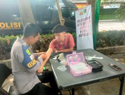 Peduli Pengemudi Online, Sidokkes Polres Boyolali Gelar Cek Kesehatan Gratis bagi Driver Ojol