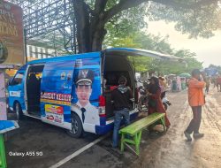 PELAYANAN SAMSAT KELILING SATLANTAS POLRES REMBANG DAPAT SAMBUTAN POSITIF DARI MASYARAKAT