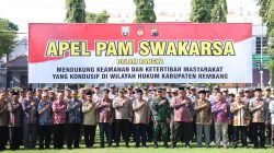 Kapolres Rembang Hadiri Undangan Sekda Sebagai Cadangan Pembina Apel Pamswakarsa