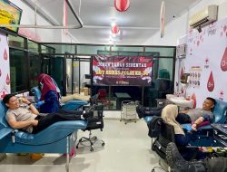50 Polisi Pendonor Sumbangkan Darah ke PMI Jelang HUT Humas ke-74 di Polres Sragen