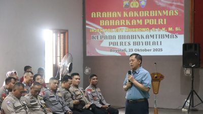 Kapolres dampingi kunjungan Kakorbinmas Polri di wilayah Boyolali, Tekankan Peran Strategis Bhabinkamtibmas
