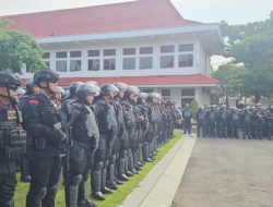 Apel Kesiapsiagaan Polresta Pati Sambut Sidang Paripurna Hak Angket DPRD