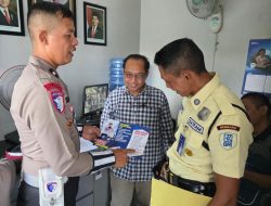 Sosialisasi Tertib Berlalu Lintas, Satlantas Polres Rembang Ajak Pegawai BRI Jadi Pelopor Keselamatan di Jalan