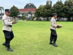 Polresta Pati Amankan Puluhan Batu Saat Screening di Sekitar Alun-Alun Simpang Lima
