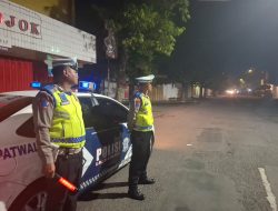 Polantas Rembang Gelar Patroli Malam Antisipasi Kerawanan Lalu Lintas