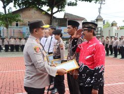 Polres Wonogiri Berikan Penghargaan untuk Anggota dan Warga Berprestasi, Dorong Semangat Pelayanan dan Pengabdian