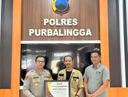 Polres Purbalingga Terima Penghargaan dari Komunitas Seni Purbalingga