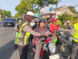 Satlantas Polres Klaten Gelar Penerangan Keliling Tertib Lalu Lintas dalam Rangka Ops Zebra Candi 2025