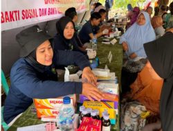 Waspada Munculnya Penyakit di Pengungsian, Polda Jateng Berikan Layanan Kesehatan Gratis Bagi Pengungsi Longsor Banjarnegara