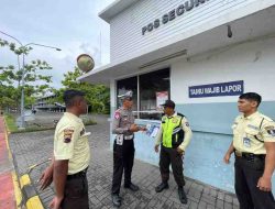 Satlantas Polres Rembang Gelar Pembinaan Satpam dan Sosialisasi Keselamatan Berlalu Lintas di Kantor Logistik Alfamart
