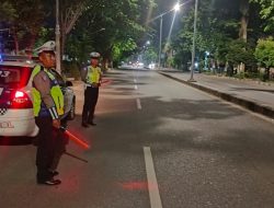 Satlantas Polres Rembang Gelar Patroli Malam Antisipasi Kerawanan Kamtibmas di Jalan Raya
