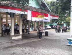 Apel Kesiapsiagaan Tanggap Darurat Bencana di Kecamatan Sluke, Kapolsek Tekankan Sinergitas dan Kesiapan Hadapi Bencana