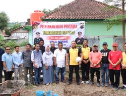 Warga Desa Tegaldowo Gunem Rembang Membangun Pos Polisi Secara Swadaya, Kapolres Rembang Ucapkan Terimakasih