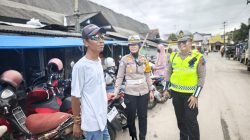 Ops Keselamatan Candi 2026, Kasat Lantas Polres Rembang Sosialisasikan Keselamatan Lalu Lintas kepada Juru Parkir Pasar Induk